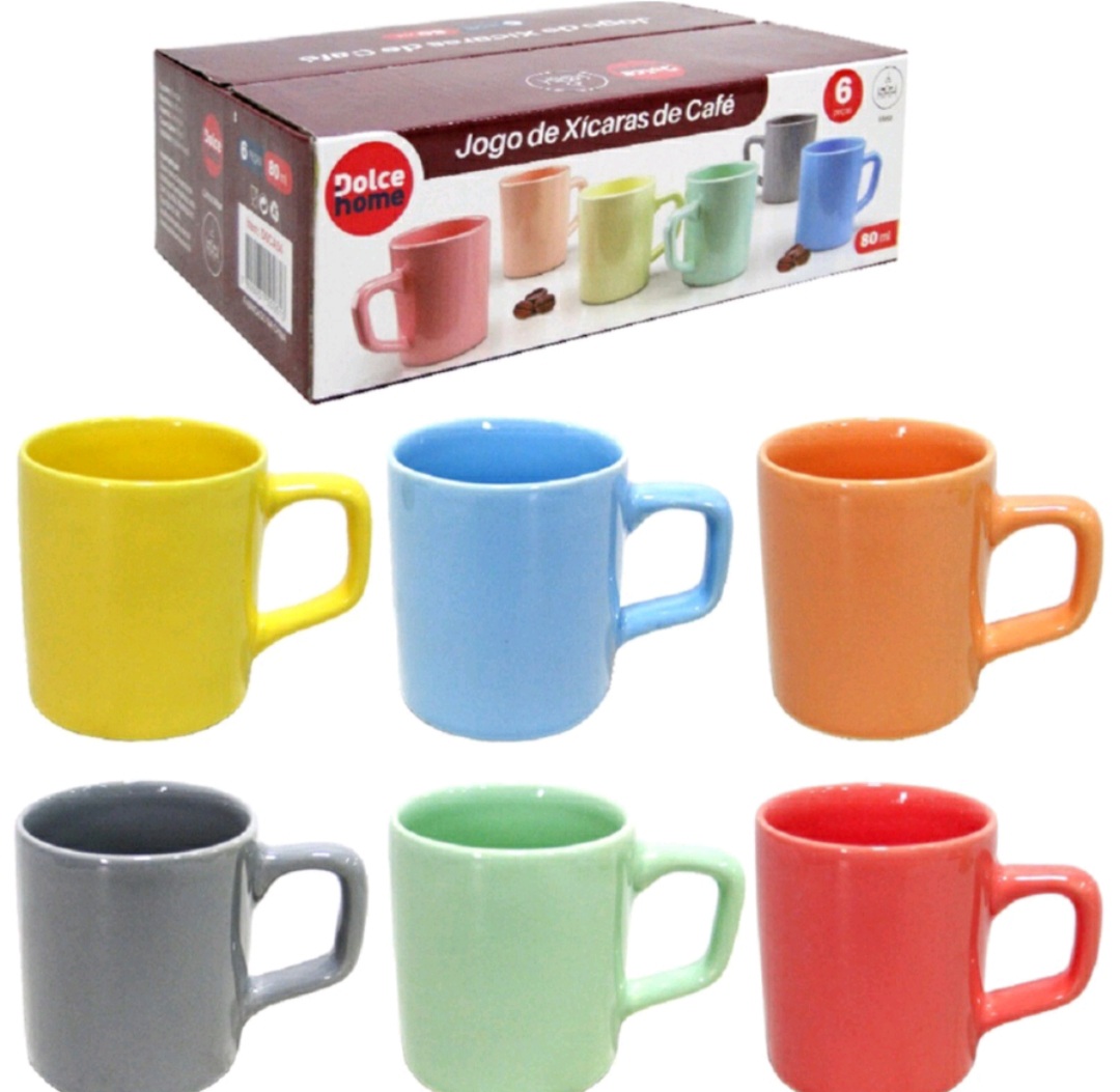 Conjunto de 6 Xícaras 80ml - Imagem 2