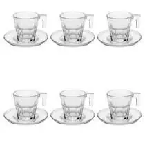 Jogo Xícaras Kimglass Café Expresso Vidro 90ml 12 Peças